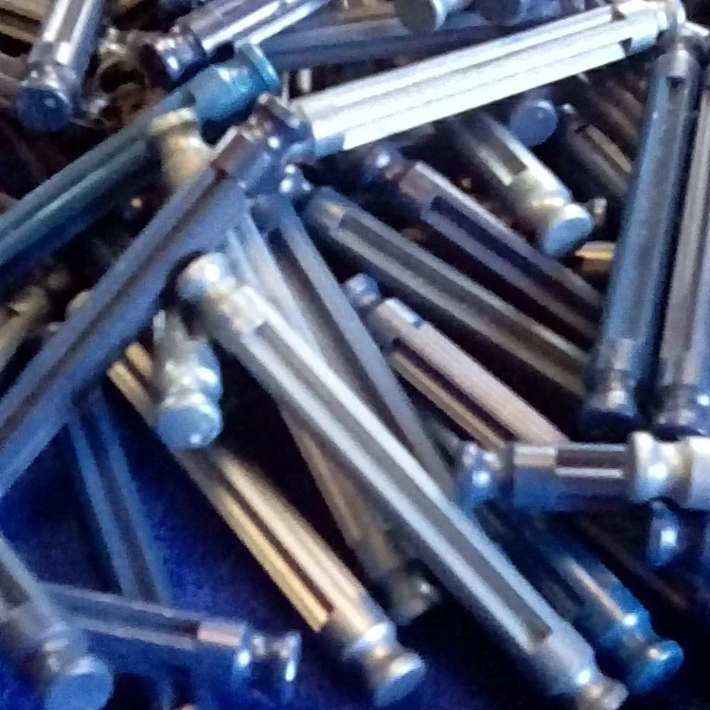 K'NEX 54mm rods blue, lt blue, gray
